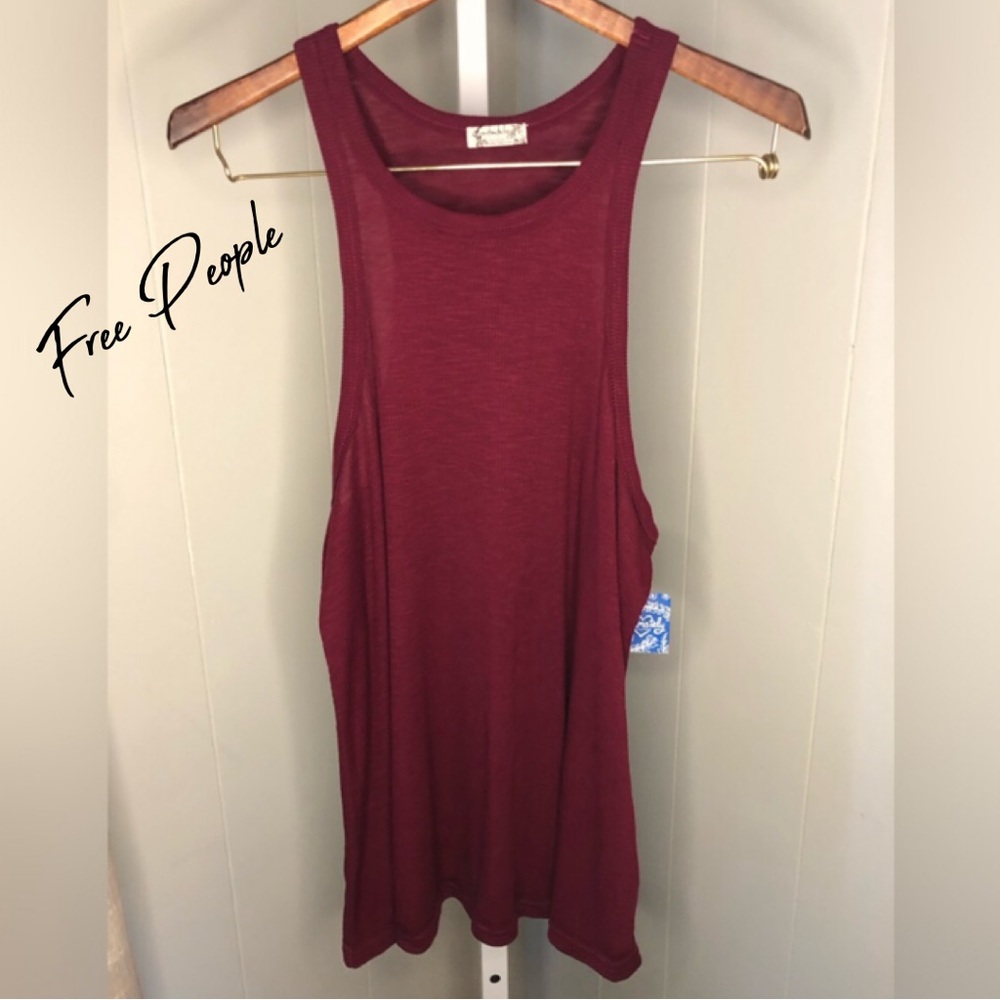🌺CLEAR OUT ITEM🌺 ⭐️NWT Free People Long Beach tank top *minor flaw*